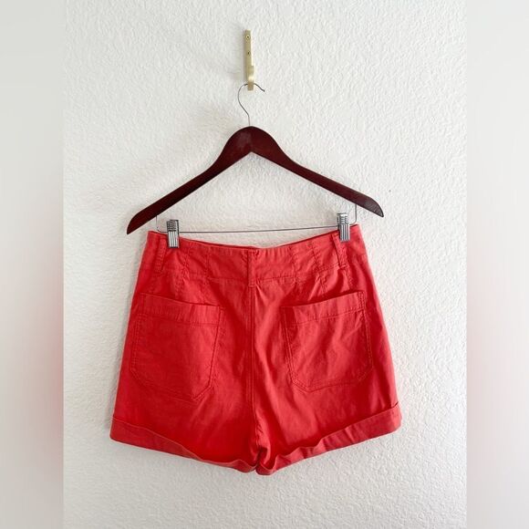 Anthropologie High Waist short in Red 30 - Picture 3 of 9